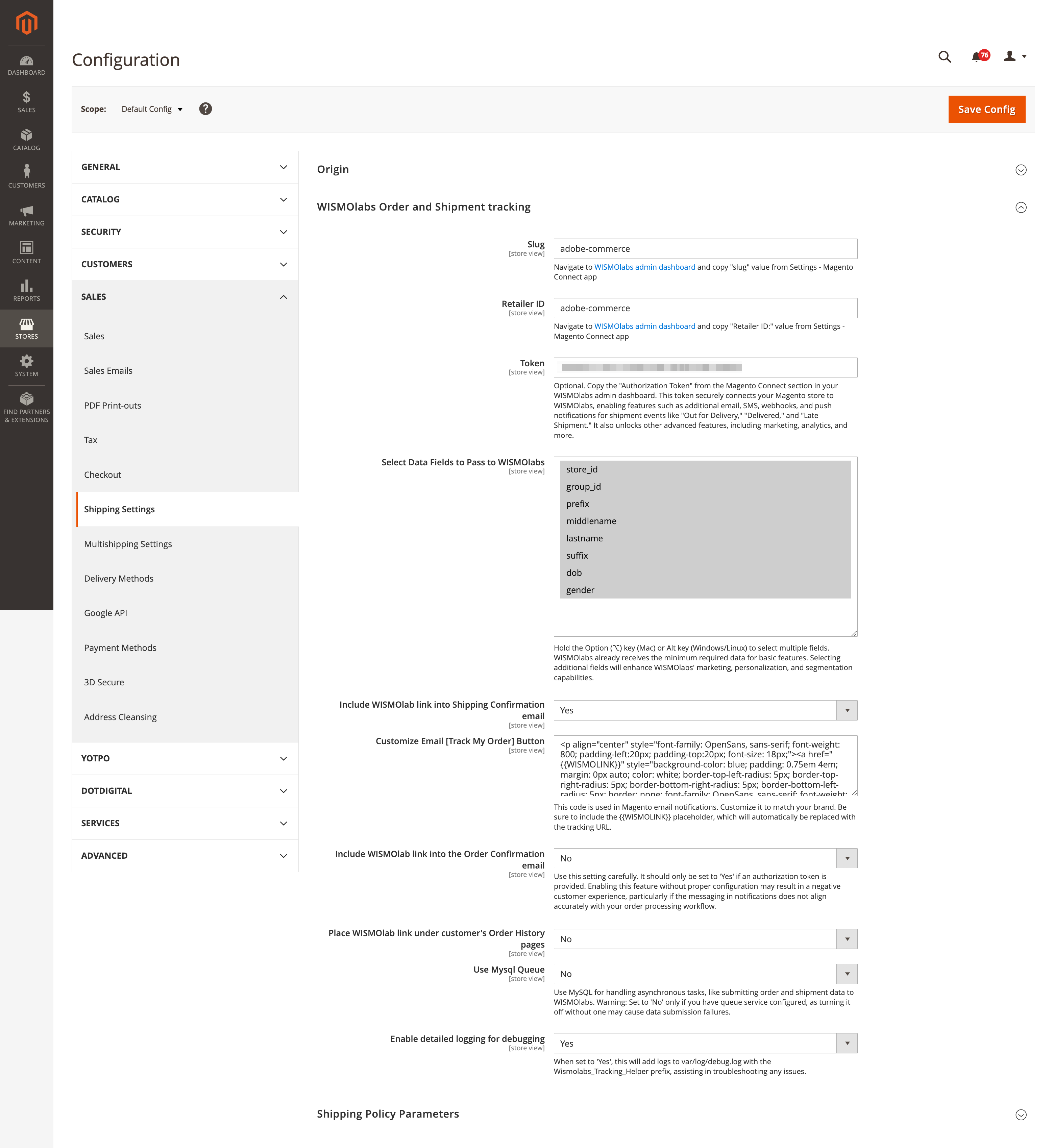 Magento free shipping tracking extension