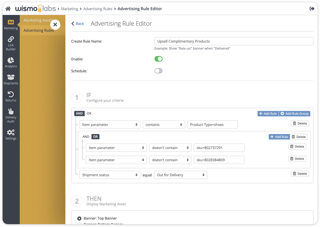 WISMOlabs personalized marketing dashboard